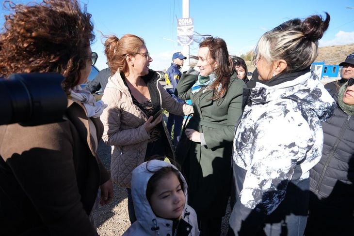 Victoria Villarruel, durante su visita a Santa Cruz.