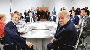 INCONMOVIBLE. El presidente Trump excluyó cualquier desescalada en su guerra con China pese a que los otros líderes del G-7 le urgieron apaciguar las tensiones. También desautorizó a Emmanuel Macron sobre Irán.