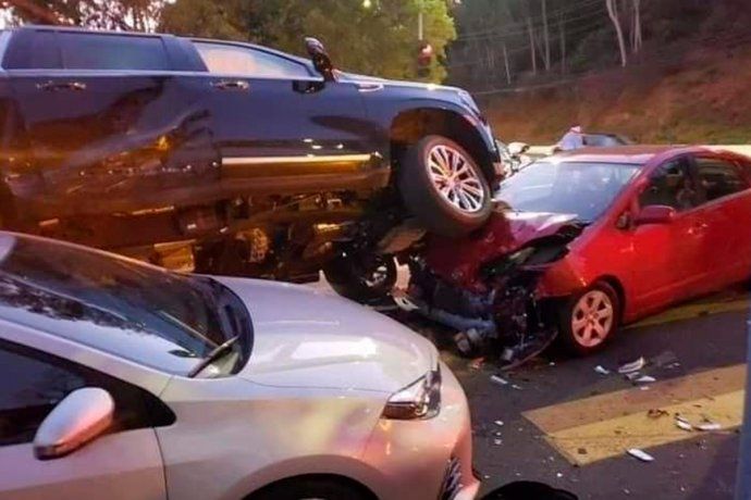 El choque que protagonizó Arnold Schwarzenegger.