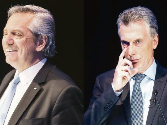 Alberto Fernández y Mauricio Macri.
