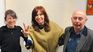 Cristina Kirchner junto al Indio y Viru Solari.