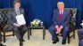 President Javier Milei, together with the US president, Donald Trump.