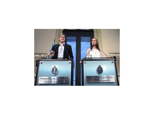Marcos Peña y María Eugenia Vidal