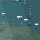 Aviones militares estadounidenses sobrevolaron las costas de Venezuela. Aviones militares estadounidenses sobrevolaron las costas de Venezuela.
