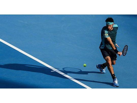 Mayer no pudo hacer mucho ante la gran potencia de Isner (Foto: Facebook oficial del torneo).