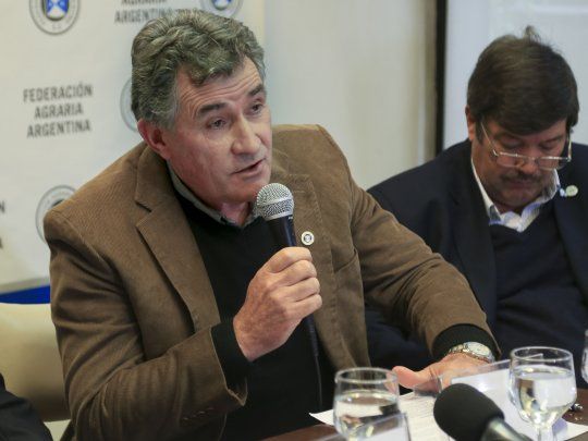 Carlos Achetoni, titular de la Federación Agraria.&nbsp;