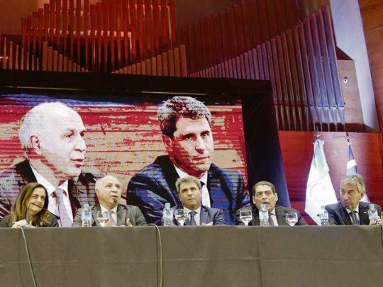 Ricardo Lorenzetti y Sergio Uñac.