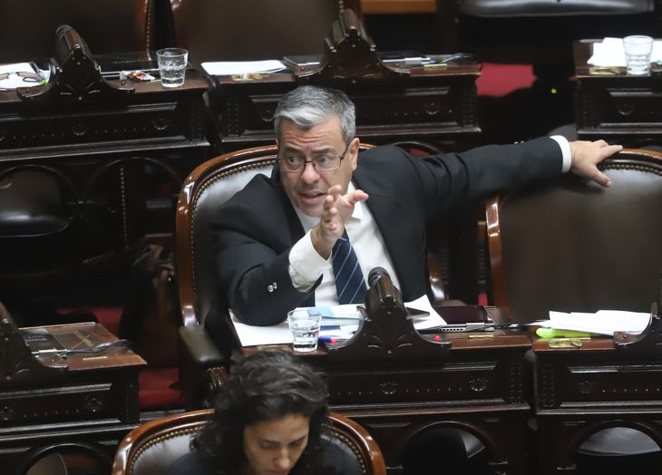 Germán Martínez, presidente del Bloque de Diputados de Unión por la Patria.