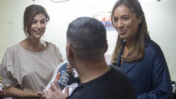 Juliana Awada junto a María Eugenia Vidal.