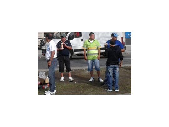 Los militantes moyanistas coparon el bajo porteño dejando un tendal de basura.