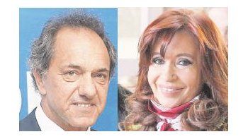 Daniel Scioli y Cristina de Kirchner