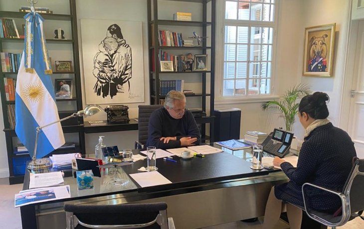 El presidente Alberto Fernández se comunicó con su par chino, Xi Jinping.