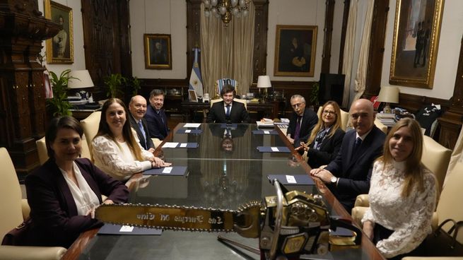 Javier Milei se reunió con representantes de CAEME.