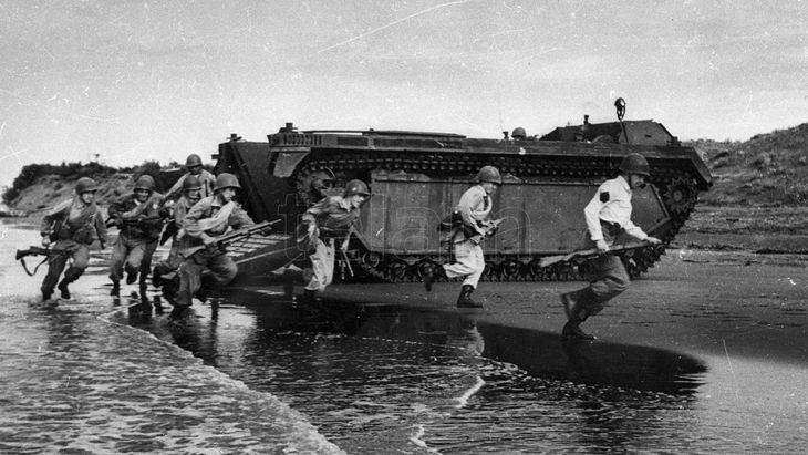 Desembarco argentino en Malvinas.