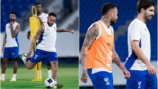 Neymar regresó a los entrenamientos del&nbsp;Al Hilal