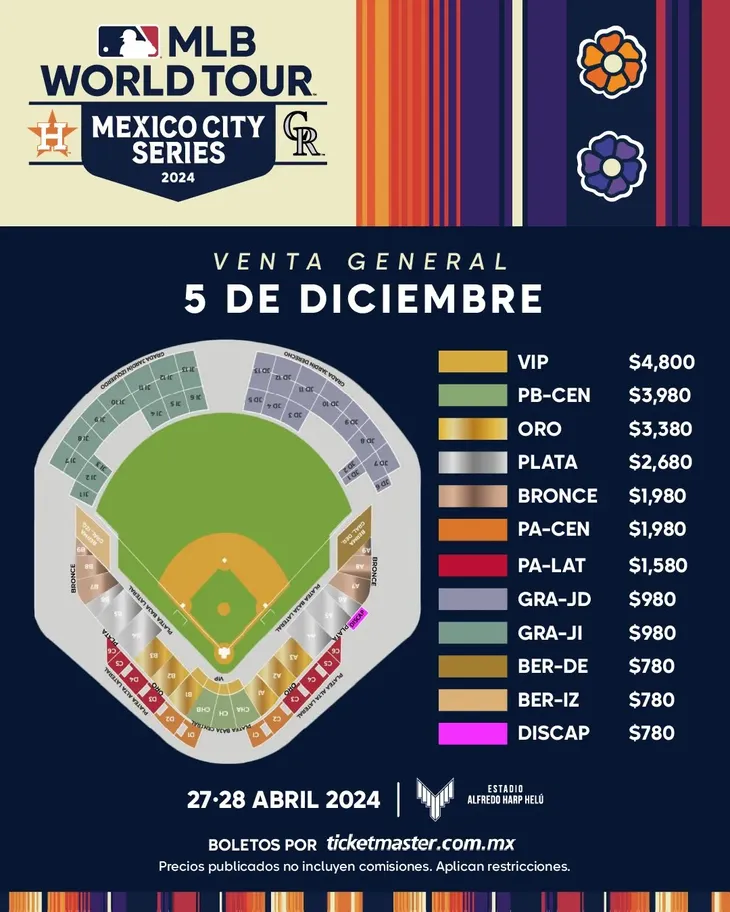 MLB en México 2024 venta de boletos y precios