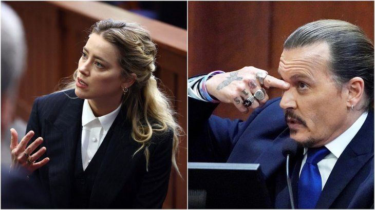 Amber Heard y Johnny Depp.