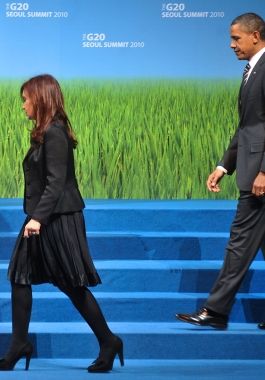 La ultima vez que compartieron una asamblea Cristina y Obama fue el 12 de noviembre de 2010 en anterior Cumbre del G-20 realizada en Corea del Sur.