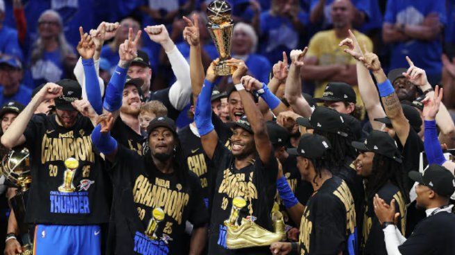 Oklahoma City Thunder se consagró campeón de la NBA por primera vez tras ganarle a Indiana Pacers