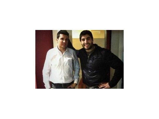 Juan Pablo Brey y Facundo Moyano (Foto: Twitter)