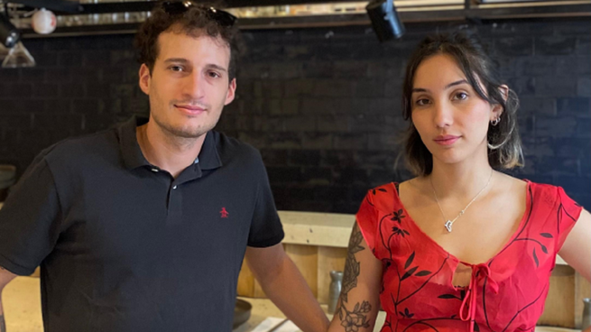 Lucas Ferrari y Antonella Baldi. 
