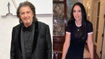 Al Pacino y su novia Noor Alfallah.