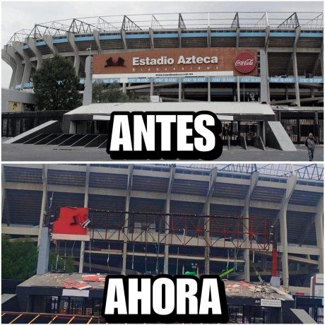 ESTADIO AZTECA Y ETSADIO SIN NOMBRE