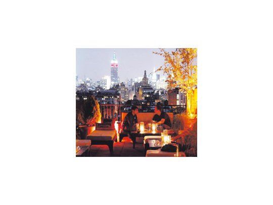 Festejos de fin de año en las terrazas de Manhattan