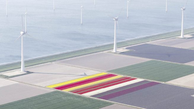 FUTURO. Un parque eólico en la costa de Países Bajos. El plan europeo aún no fue diseñado y comenzará a discutirse en los próximos días.