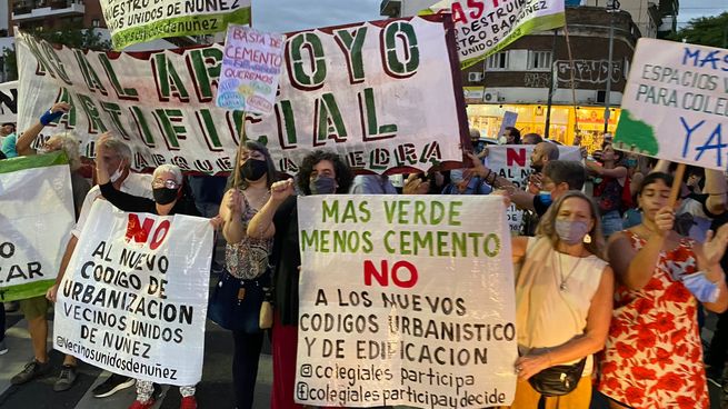 Protesta contra el nuevo Código Urbanístico.&nbsp;