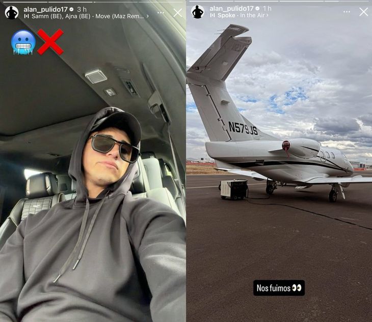 Las fotos que publicó en sus redes sociales Alan Pulido. Partió en una avioneta privada pero no posteó hacia dónde. El atacante de Chivas tendría su futuro en Monterrey, hacia donde habría partido para arreglar con Rayados. Las fotos que publicó en sus redes sociales Alan Pulido. Partió en una avioneta privada pero no posteó hacia dónde. El atacante de Chivas tendría su futuro en Monterrey, hacia donde habría partido para arreglar con Rayados.