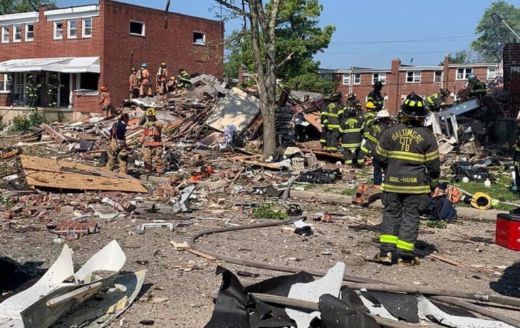 Imágenes de la explosión en Baltimore