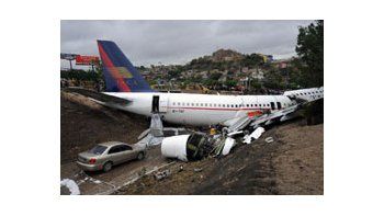 El avión despitó en el aeropuerto El Toncontin.