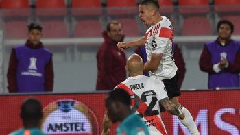Santos Borré y el primero del Millonario. River avanza en la Libertadores.