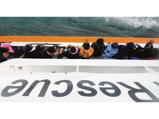 AL RESCATE. El buque Aquarius pertenece a la ONG “SOS Méditerranée”, que opera desde 2015.