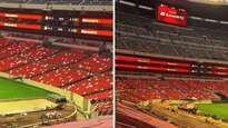 El interior del Estadio Azteca, ahora Estadio Banorte.
