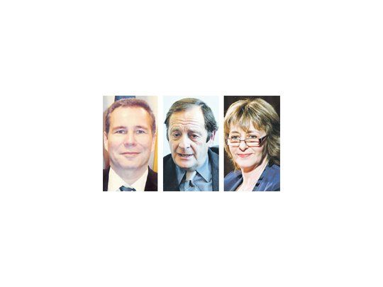 Alberto Nisman, Rodolfo Canicoba Corral y Alejandra Gils Carbó