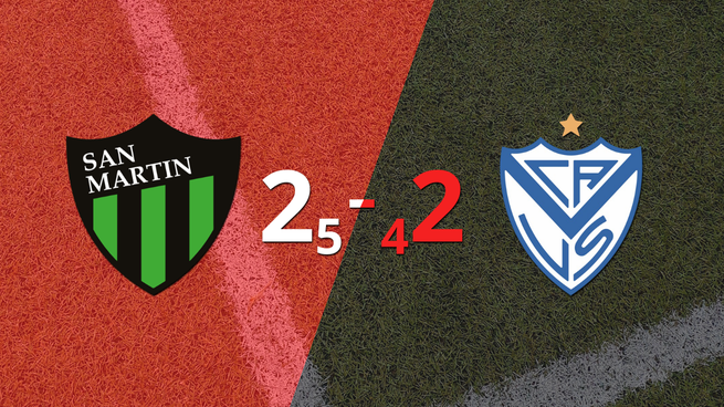 Por penales, San Martín (SJ) eliminó a Vélez