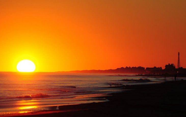 Puesta de sol.