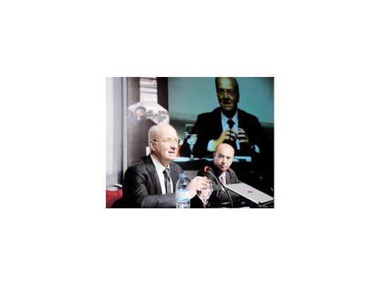 Paolo Rocca, durante su disertación ayer con la que se clausuró el seminario para pymes organizado por el grupo Techint. Se quejó del comercio desleal de Brasil y China.