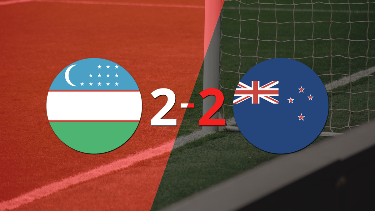 Vibrant 2-2 between Uzbekistan and New Zealand