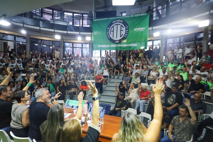 Los delegados de ATE se reunieron en un plenario federal.