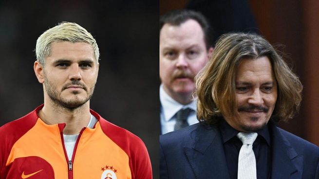 Mauro Icardi se comparó con el actor Johnny Depp.