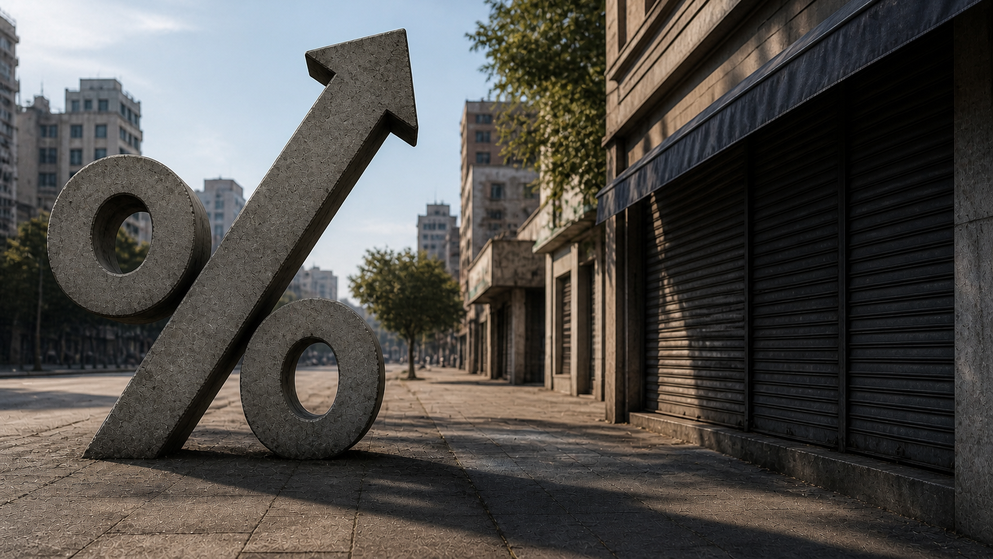 La elevada tasa de los préstamos personales refleja las dificultades para apuntalar la economía vía crédito privado (imagen creada con IA).