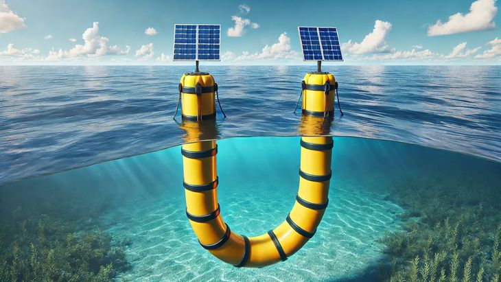 Kinocil, se presenta como un novedoso invento flotante que logra electricidad barata de las olas del mar con una instalación fácil y rápida para millones de personas