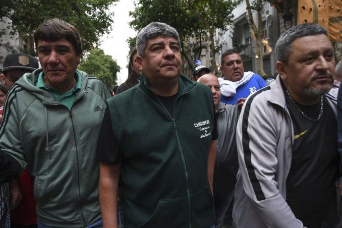 Pablo Moyano, uno de los dirigentes que convocó a la marcha.