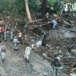 Huracán Polo: un niño perdió a sus padres tras el desbordamiento de un río en Jalisco.