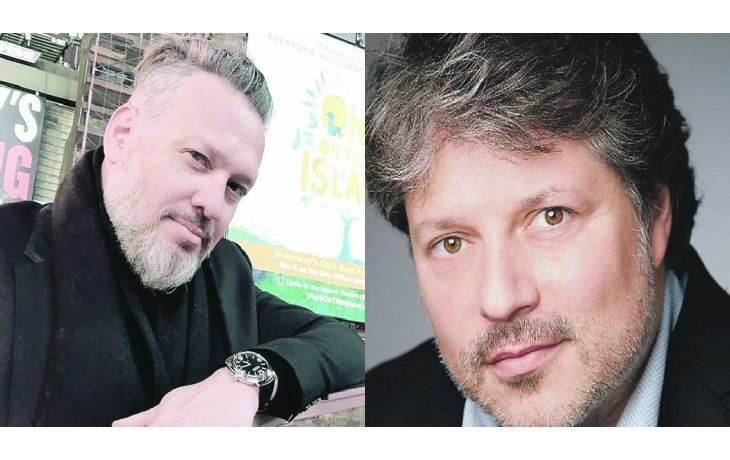 ámbito.com | Ganadores. Diego Kolankowsy (izq.) y Ricardo Hornos se llevaron sus respectivos premios Tony por los revivals de “Once on This Island” y “Angels in America”.