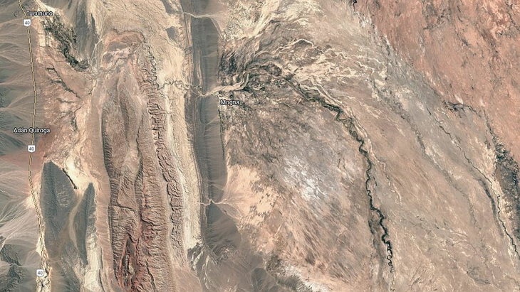 El Salar de Mogna, en San Juan, queda a pocos kilómetros de la localidad de Mogna, en el departamento de Valle Fértil.