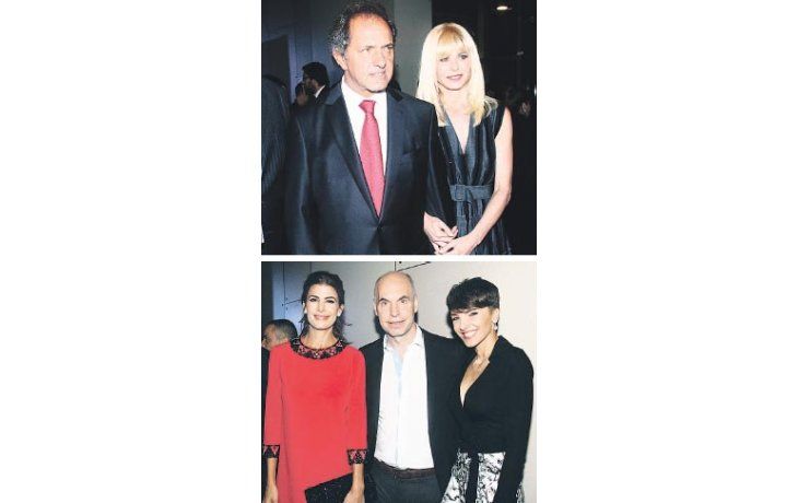 ámbito.com | Daniel Scioli y Karina Rabolini , Juliana Awada (Mauricio Macri estaba en Jujuy) junto a Horacio Rodriguez Larreta y su esposa Bárbara Diez.